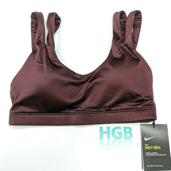 Nike Other - Nike Indy Fitness Sports Bra Womens Maroon Yoga